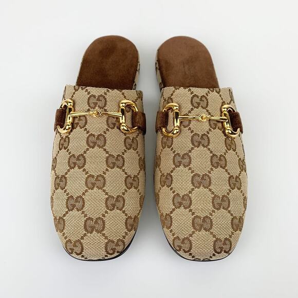 NIB Gucci monogram print slippers Size 38.5 - Picture 2 of 10